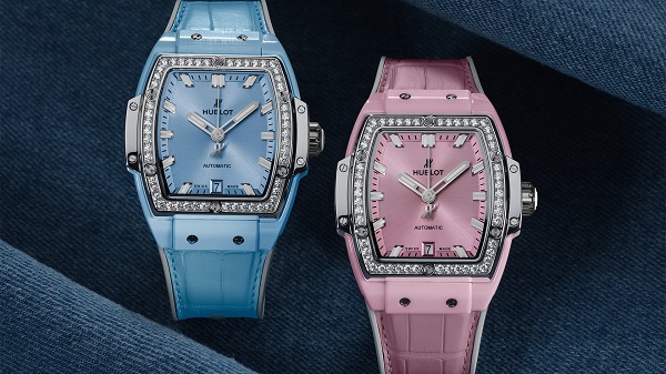 Đồng hồ nữ màu hồng Big Bang Pink Ceramic Titanium Diamonds