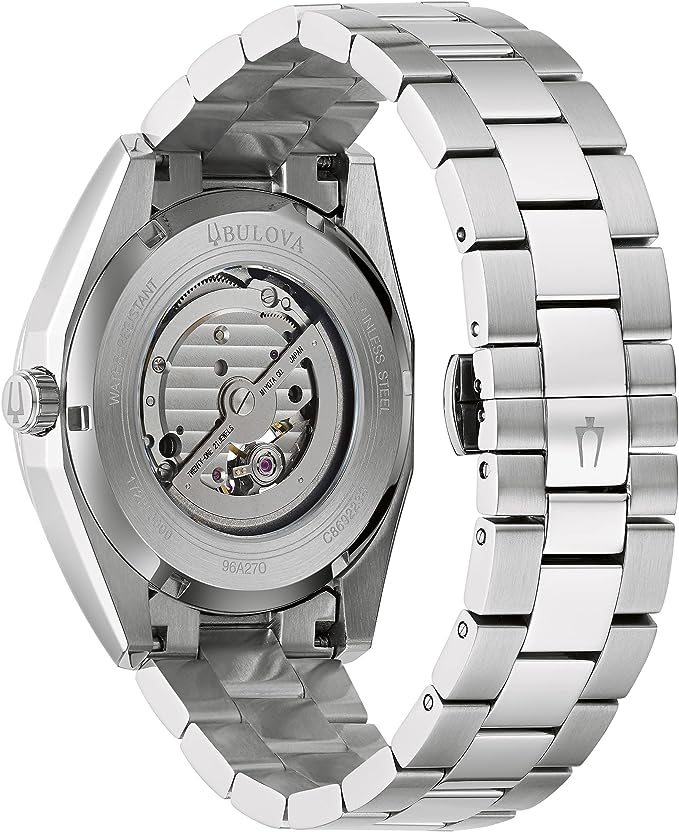 Bulova Men's Classic Surveyor 3-Hand Automatic Watch, Hack Feature ...